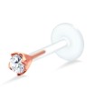 Round gemstone Labret Silver LA-105